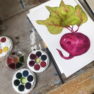 Bubbles & Brushes - Winter Fruit & Veg Theme - Saturday 19th August - 10am to 12pm