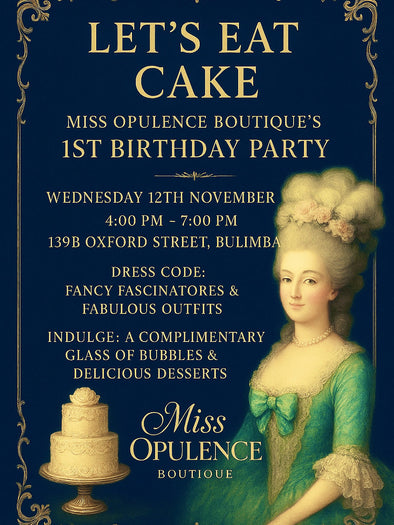 ‘Let’s Eat Cake’ Miss Opulence’s 1st Birthday Party! 12th November 2025