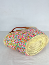 Multicoloured Straw Sequins Bag - French Market Basket