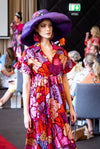 Christina Dress in Ankara Reds & Pinks - SFH Designs