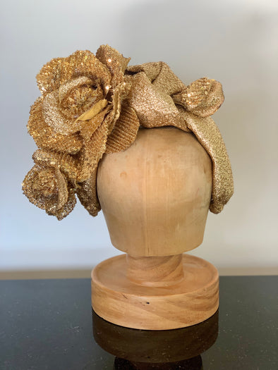 Glold Flower Turban by Flora Fascinata #