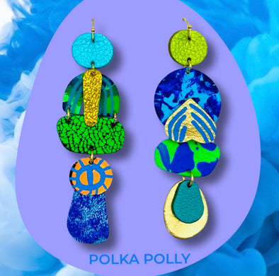 Two Face - Caribbean Earrings - Polka Polly