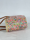 Multicoloured Straw Sequins Bag - French Market Basket