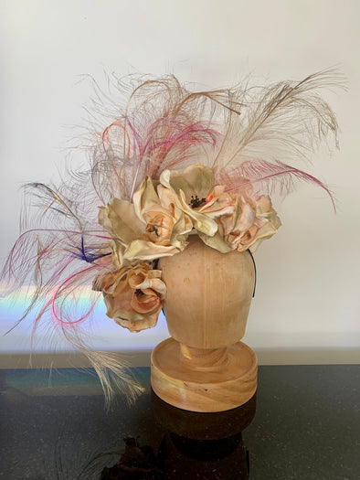 Feathers & Roses Headband by Flora Fascinata #