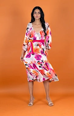 Miami Dress with Sash Belt - Anannasa