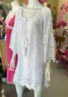 Iris Tunic Lined in White - Anannasa
