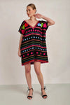 Haiti Tunic Shift Dress - Black - Anannasa