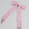 Bejewelled Diamond Velvet Pink Bow