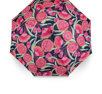 Gum Blossoms in Navy - Umbrella - Lordy Dordie