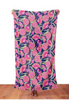 Gum Blossoms in Navy - Scarf / Beach Wrap  - Lordy Dordie