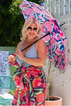 Gum Blossoms in Navy - Scarf / Beach Wrap  - Lordy Dordie