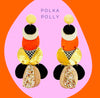 Opulence Statement Earrings- Polka Polly