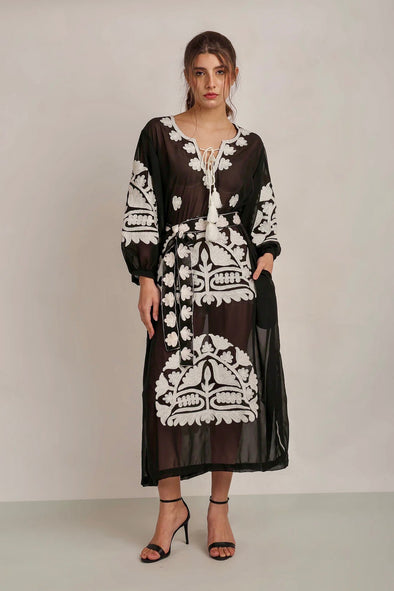 AWANA Dress - Black - Anannasa