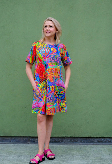 Bushwalk Blooms - May Swing Dress - Lordy Dordie
