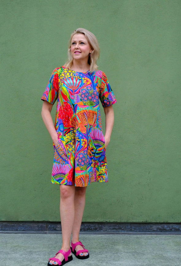 Bushwalk Blooms - May Swing Dress - Lordy Dordie