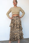 Leopard Lady GaGa Ruffle Skirt - SFH Designs Original