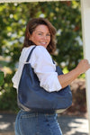 Sara Navy Handbag - Liv & Milly
