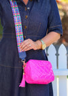 Sally Crossbody Handbag - Patent Neon Pink - Liv & Milly