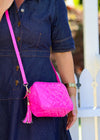 Sally Crossbody Handbag - Patent Neon Pink - Liv & Milly