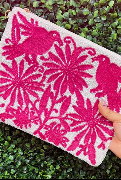 Vedanta Pink Clutch