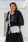Sally - Silver Crossbody Bag by Liv&Milly