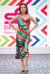 Harry Styles Slinky Dress in Rainbow Sparkles Sequins - SFH Designs Original