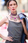 Slinky Dress in Silver Sequins - SFH Designs Original