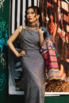 Slinky Dress in Silver Sequins - SFH Designs Original