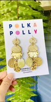 Golden Gypsy Earrings - Polka Polly