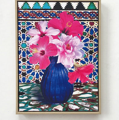 Blue Glass Vase by Anna Chandler