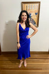 Slinky Dress in Electric Blue - SFH Designs Original