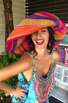 Made in Madagascar Hat - Orange, Purple, Pink & Lime