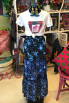 Jijaka Blues Ruffles Skirt - SFH Designs Original