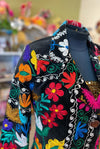 Vintage Floral Silk Embroidered Jacket from Uzbekistan