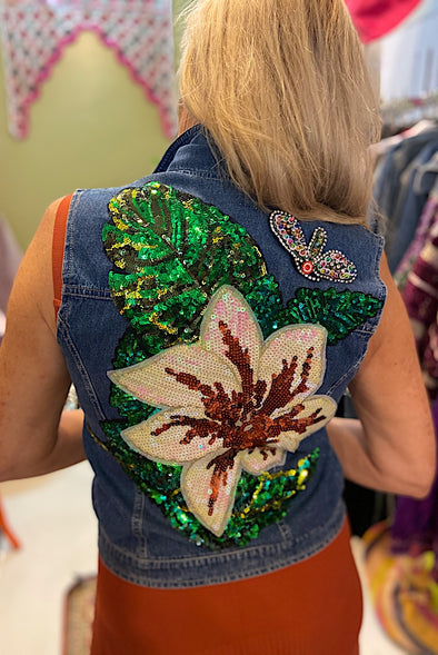 Butterfly Blossom Custom Made Sleeveless Jacket
