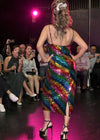 Harry Styles Slinky Dress in Rainbow Sparkles Sequins - SFH Designs Original