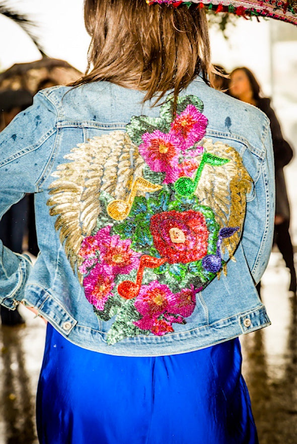 Musical Garden Denim Jacket - SFH Original