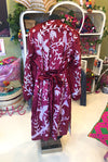 Paradiso Suzani Coat in Burgundy