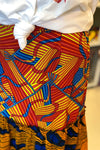 Orange & Blue Ankara Ruffles Skirt - SFH Designs Original