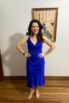 Slinky Dress in Electric Blue - SFH Designs Original