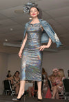 Slinky Dress in Silver Sequins - SFH Designs Original