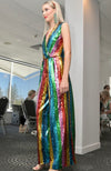 Harry Styles Sequinned Jumpsuit in Rainbow Sparkles Sequins