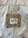 No.5 Vintage Sleeveless Light Blue Denim Jacket