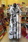 Christina Dress in Ankara Black & White ML- SFH Designs