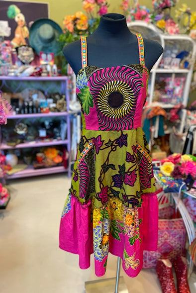 Dorothy Short Dress in Ankara Fabric - Custom design by SFH