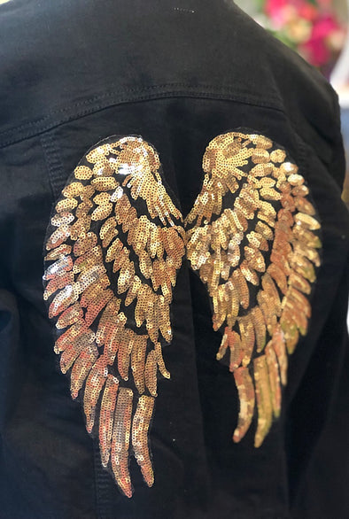 Wings Custom Jacket in Gold