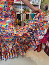 Spanish Flamenco Fiesta Skirt in Colourful Flora