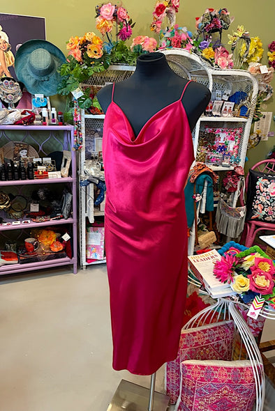 Slinky Dress in Reigning Red - SFH Designs Original