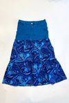 Ankara Ruffles Skirt with Vintage Denim - SFH Designs Original
