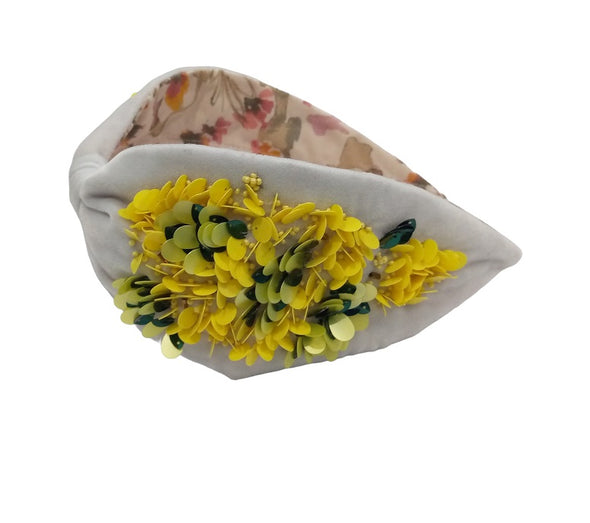 Embellished Headband in Wattle - Annanasa